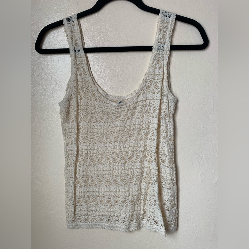 Lace tank top